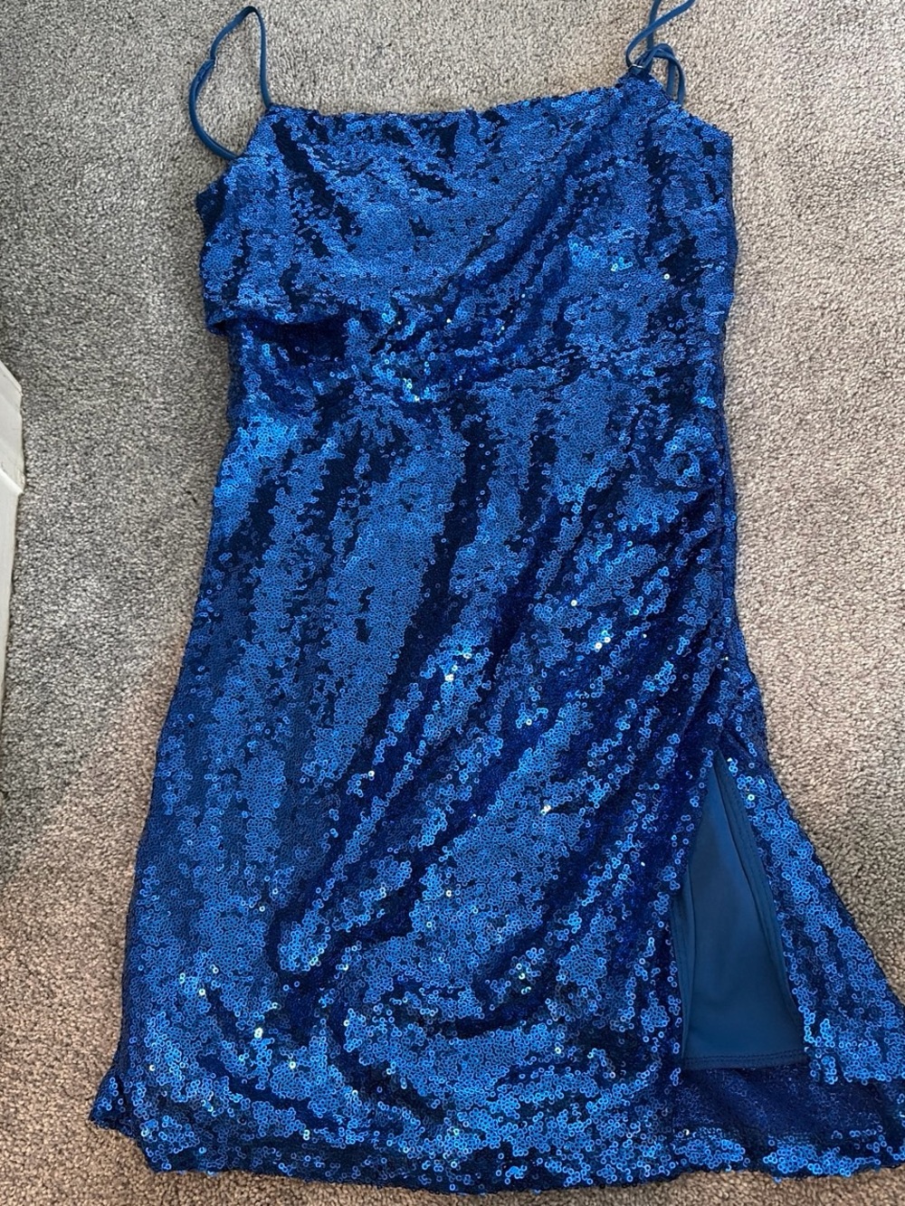 Lucy in the Sky Royal Blue Sequin Mini Dress